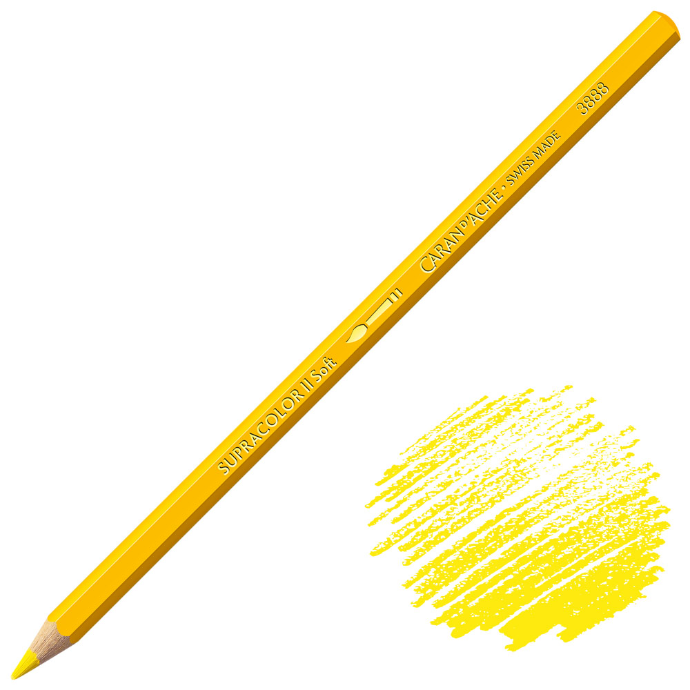 Caran d'Ache Supracolor Soft Aquarelle Color Pencil Yellow
