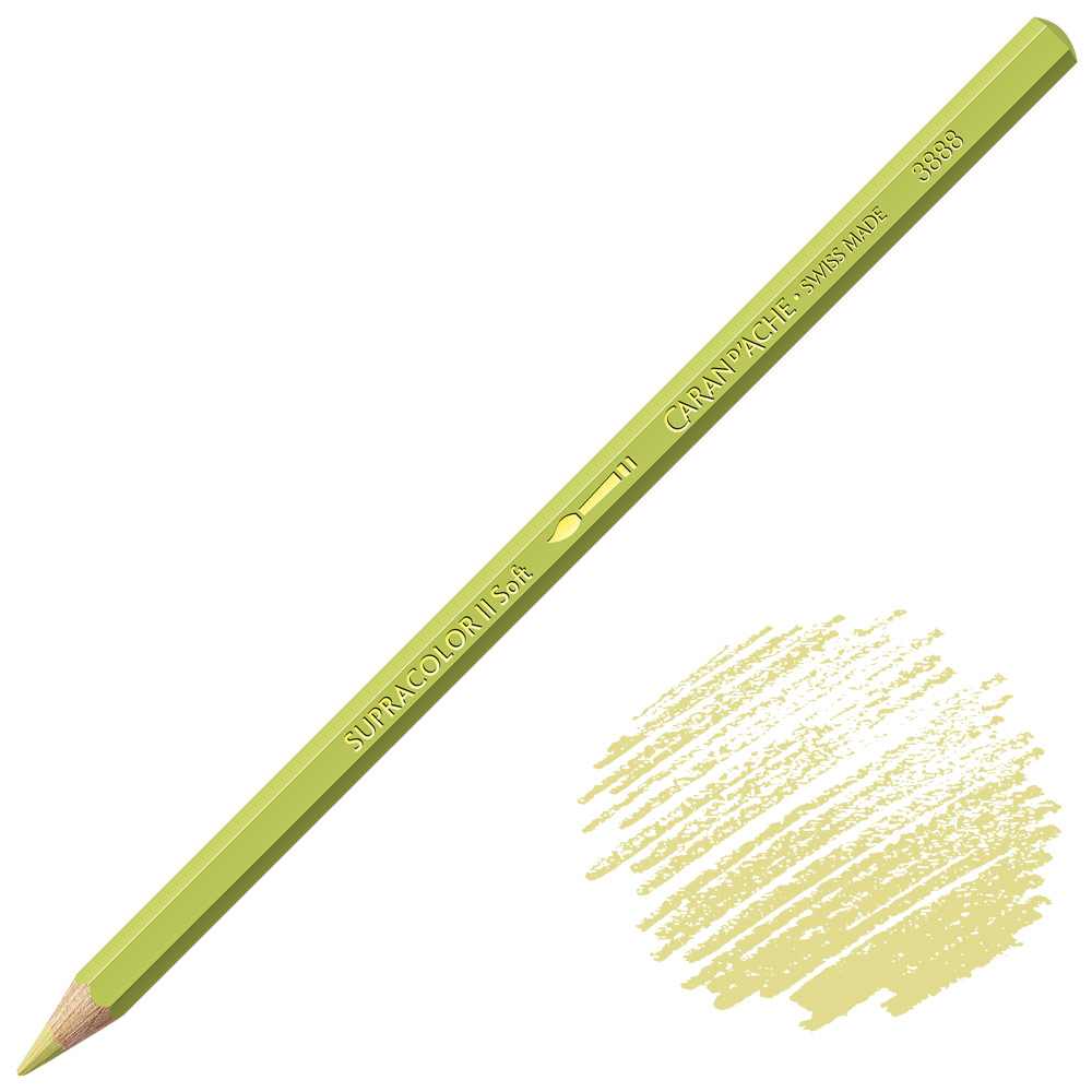 Caran d'Ache Supracolor Soft Aquarelle Color Pencil Olive Yellow