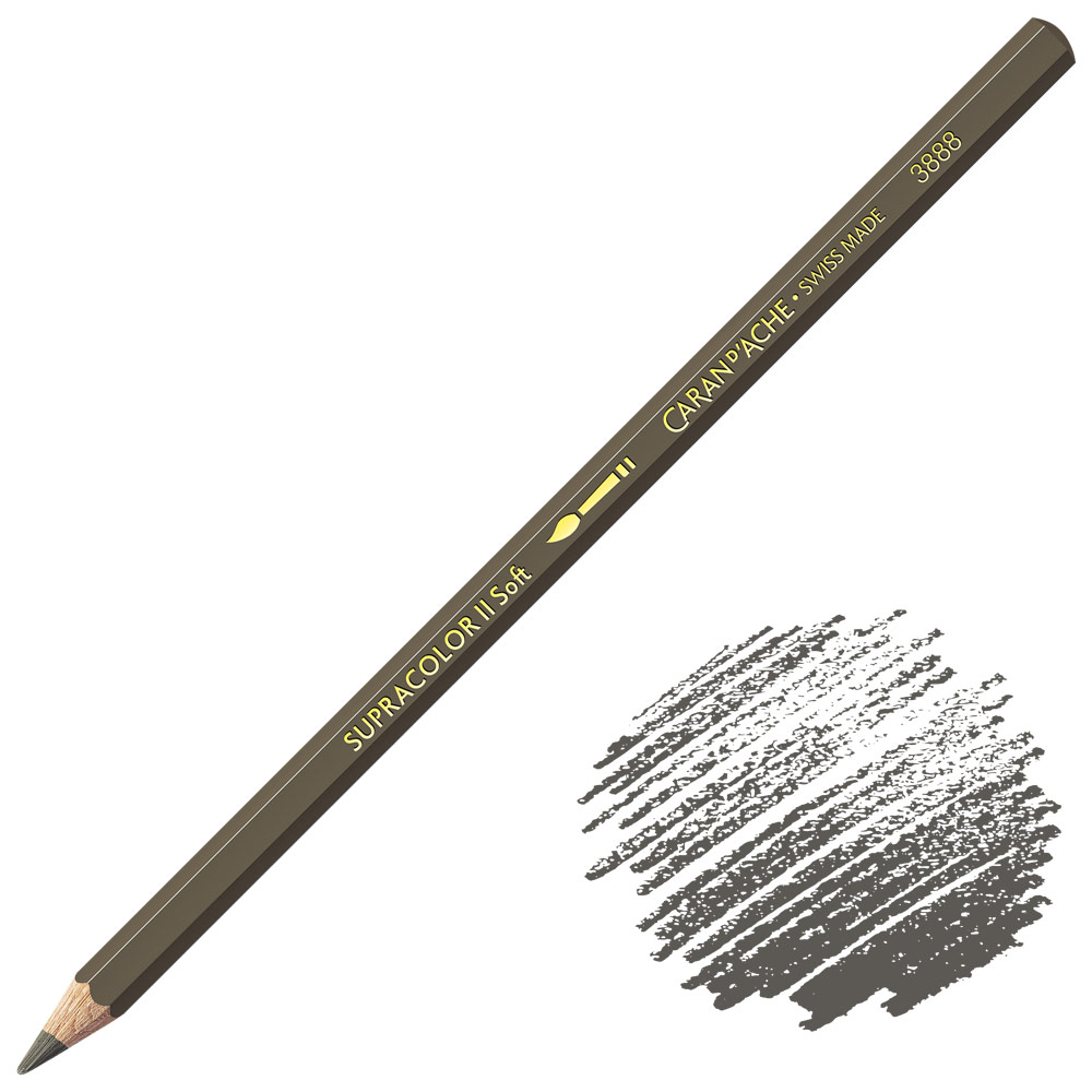 Caran d'Ache Supracolor Soft Aquarelle Color Pencil Vandycke Brown