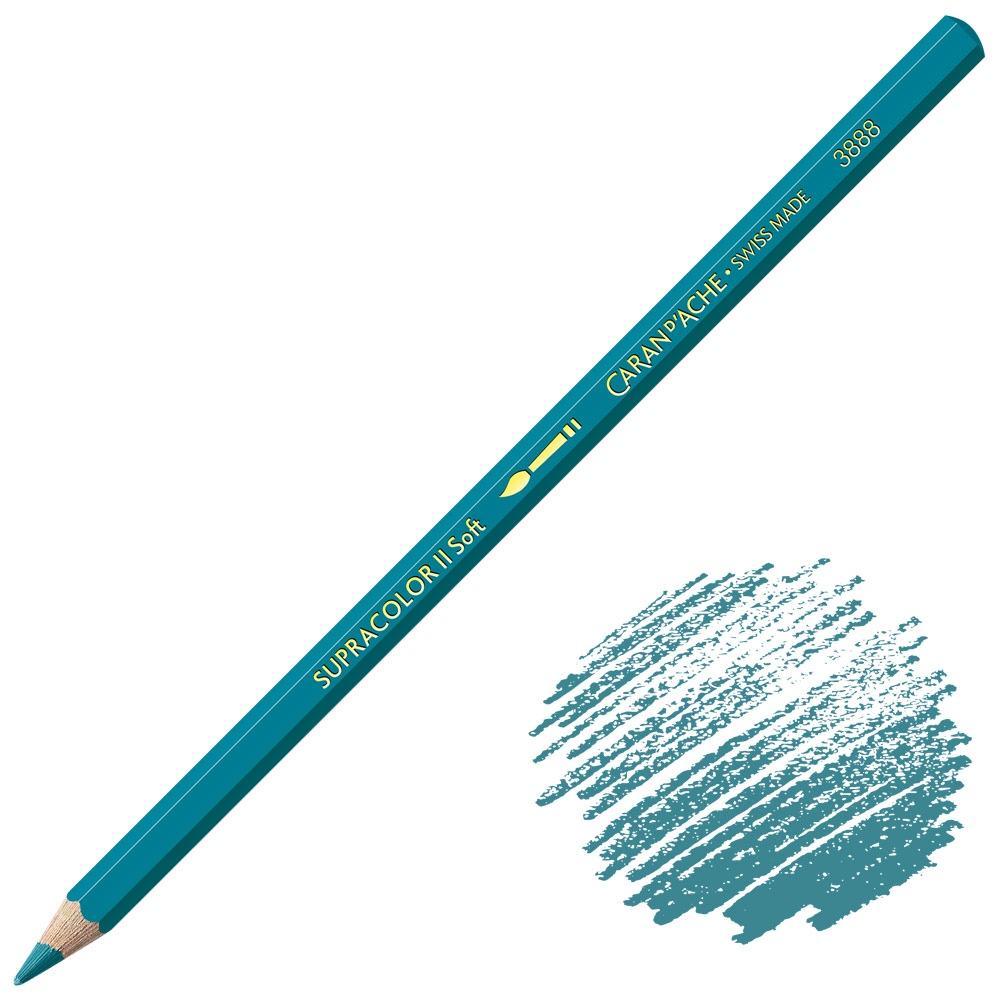 Caran d'Ache Supracolor Soft Aquarelle Color Pencil Cyan