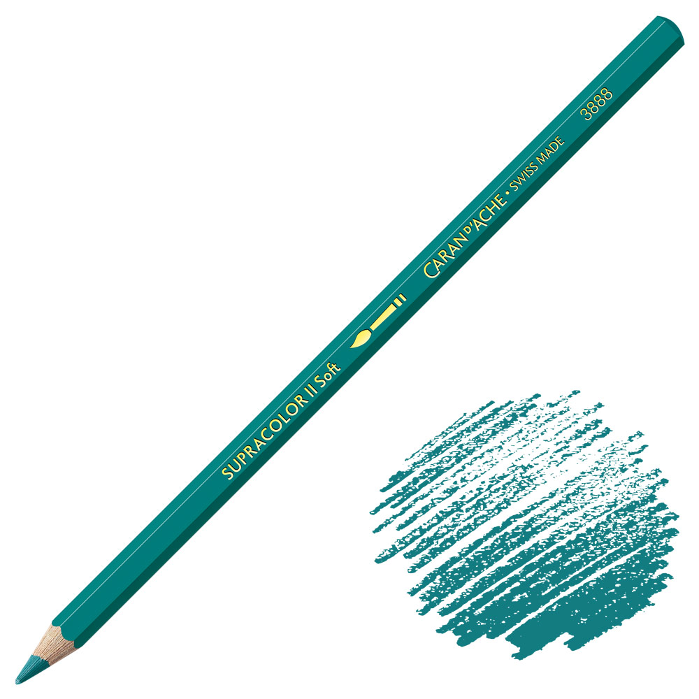 Caran d'Ache Supracolor Soft Aquarelle Color Pencil Opaline Green