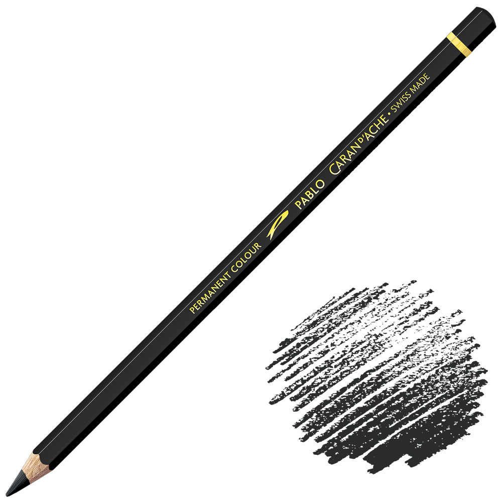 Caran d'Ache Pablo Permanent Colour Pencil 009 Black