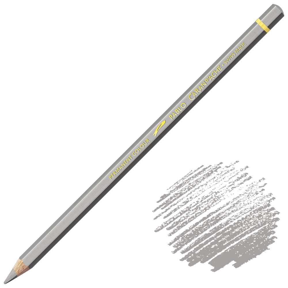 Caran d'Ache Pablo Permanent Colour Pencil 498 Silver