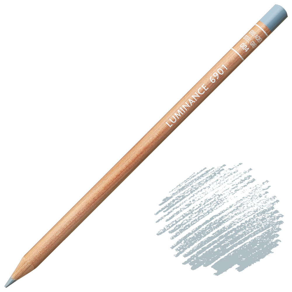 Caran d'Ache Luminance 6901 Colored Pencil 004 Steel Grey
