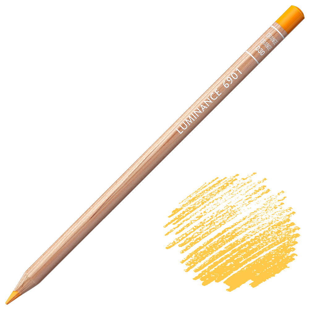 Caran d'Ache Luminance 6901 Colored Pencil 030 Orange