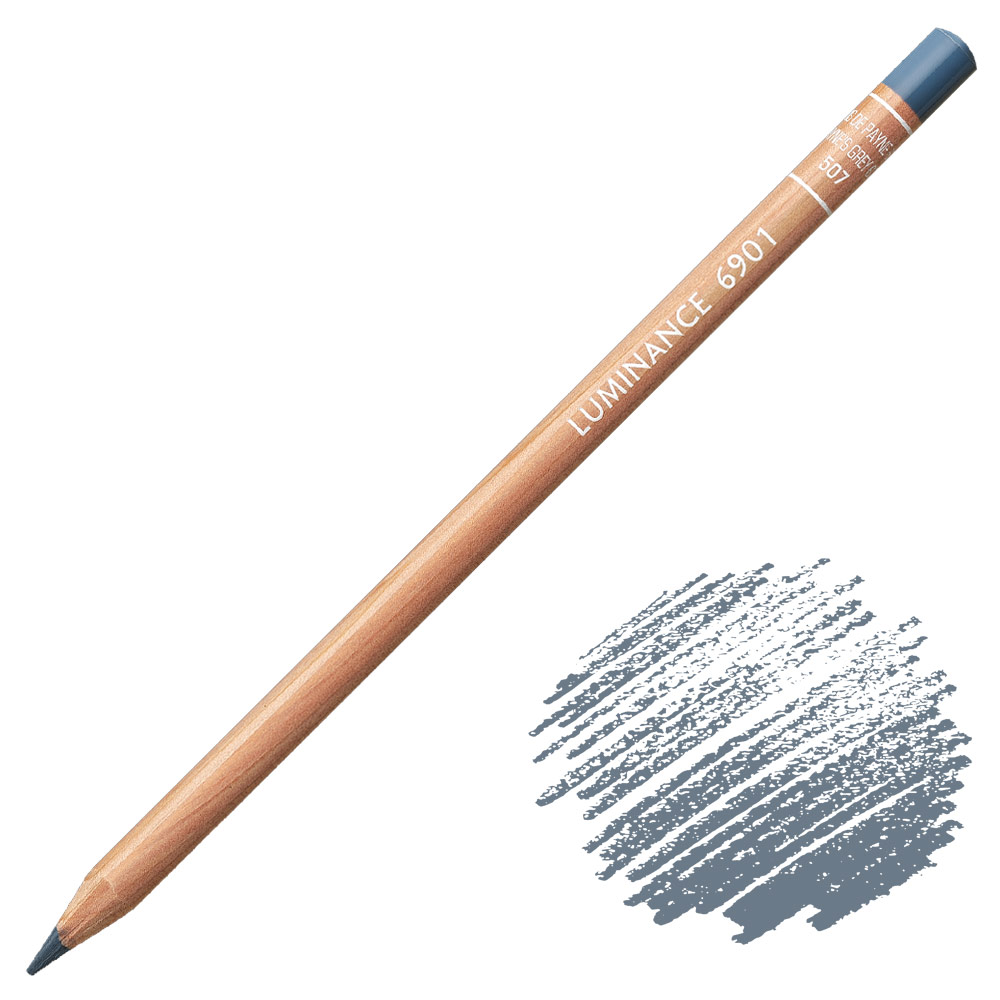 Caran d'Ache Luminance 6901 Colored Pencil 507 Payne's Grey 60%