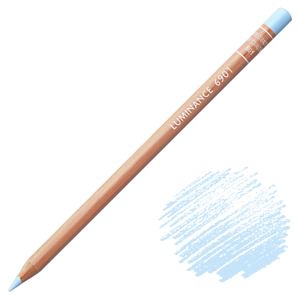 Caran d'Ache Luminance 6901 Colored Pencil 661 Light Cobalt Blue