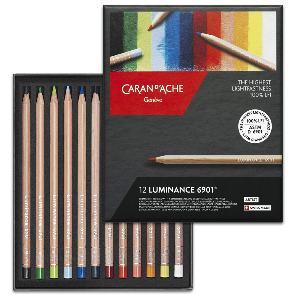 Caran d'Ache Luminance 6901 Colored Pencil 12 Set
