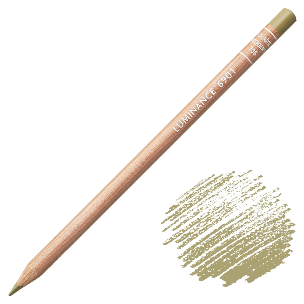 Caran d'Ache Luminance 6901 Colored Pencil 736 Brown Olive 50%