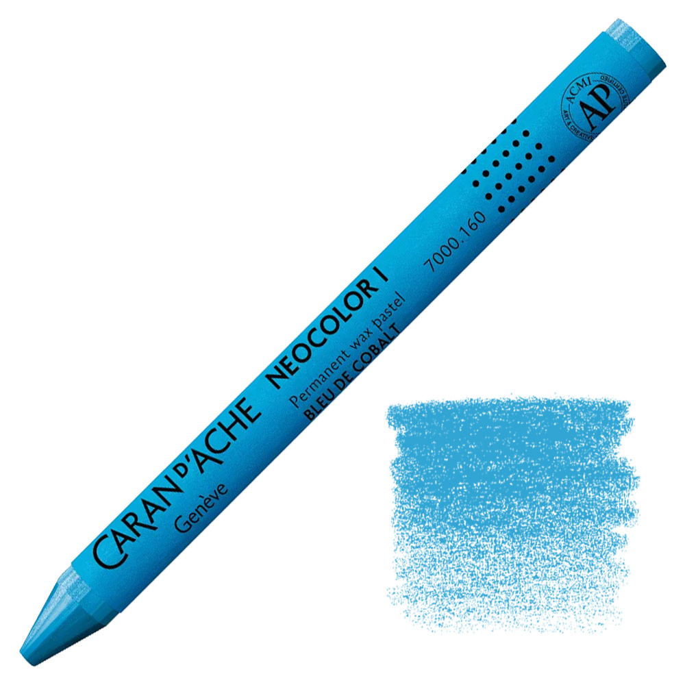 Caran d'Ache Neocolor I Permanent Wax Pastel Cobalt Blue Hue