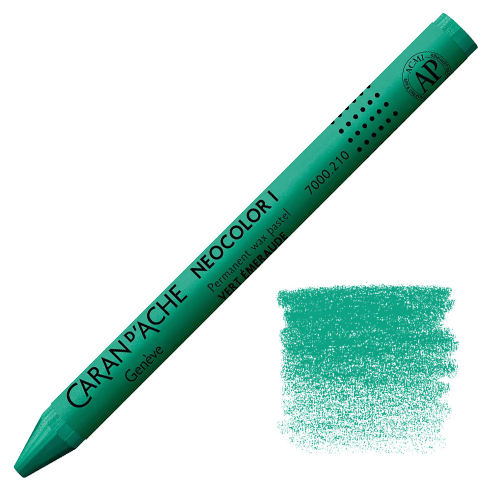 Caran d'Ache Neocolor I Permanent Wax Pastel Emerald Green