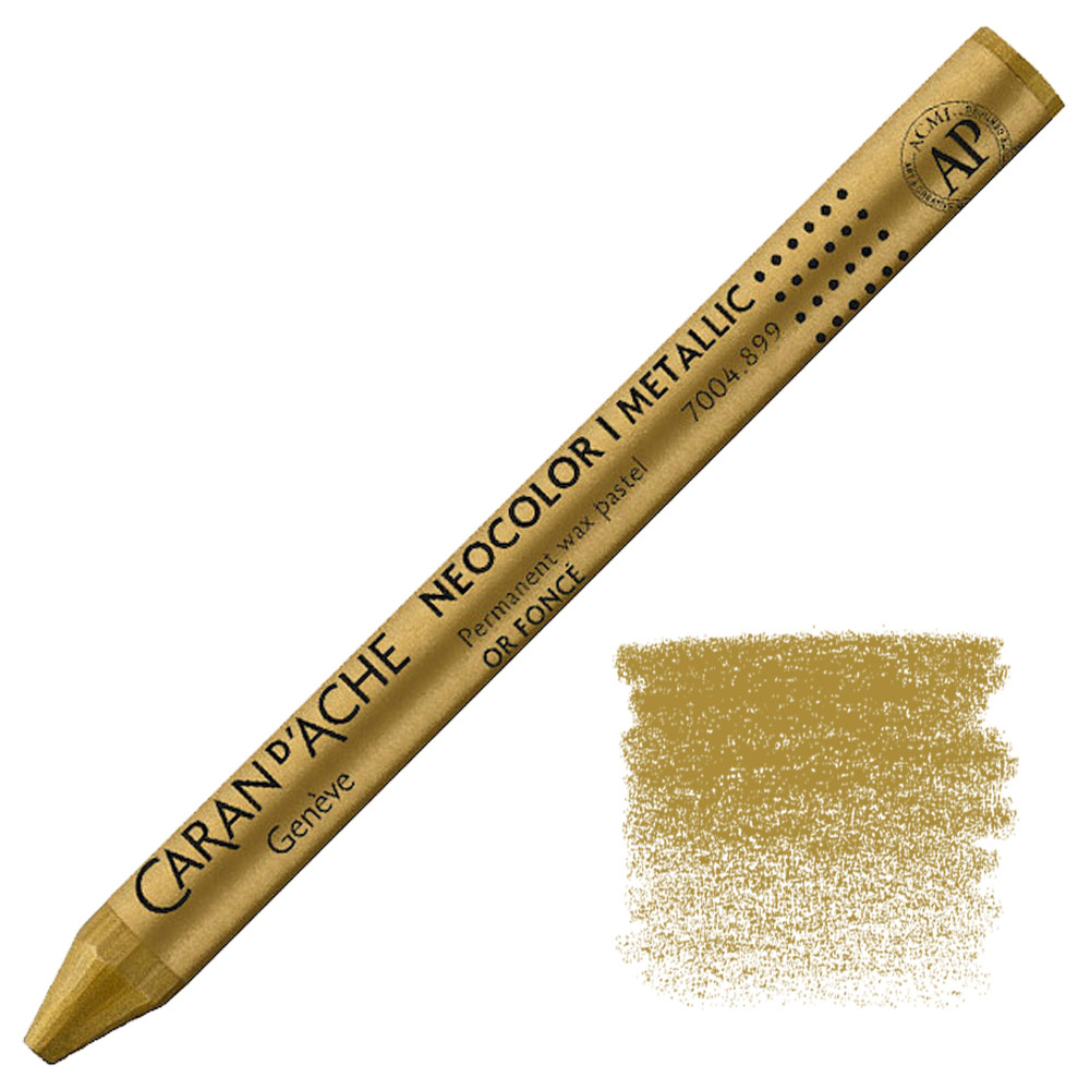Caran d'Ache Neocolor I Permanent Wax Pastel Dark Gold