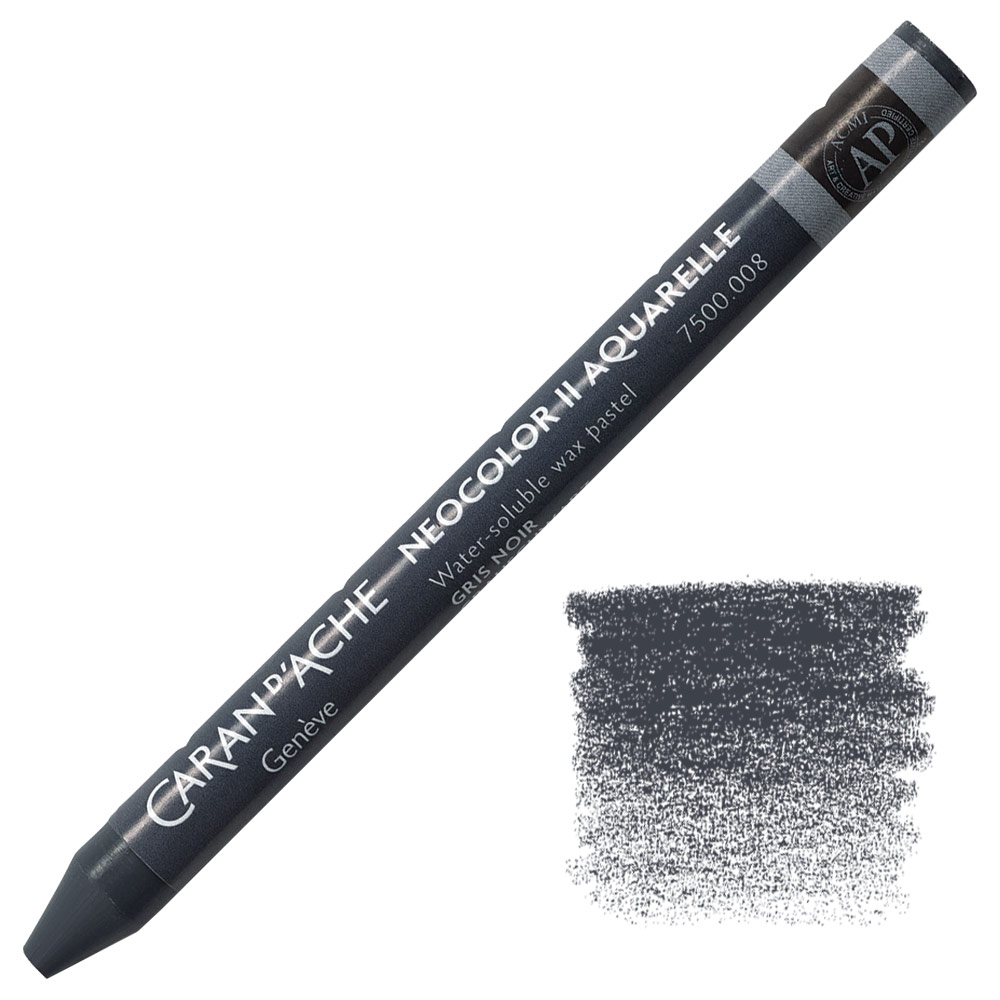 Caran d'Ache Neocolor II Water Soluble Wax Pastel Greyish Black