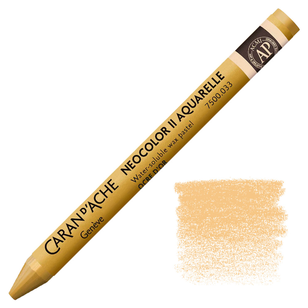 Caran d'Ache Neocolor II Aquarelle Artists' Pastel - Golden Ochre