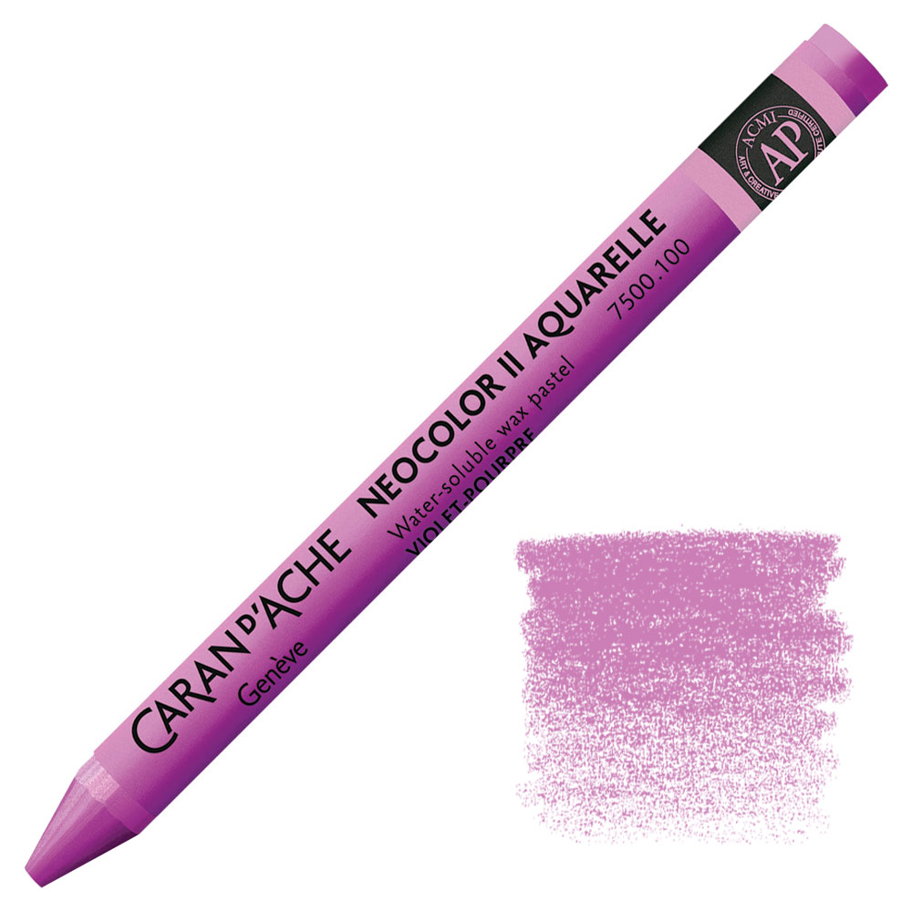 Caran d'Ache Neocolor II Water Soluble Wax Pastel Purple Violet