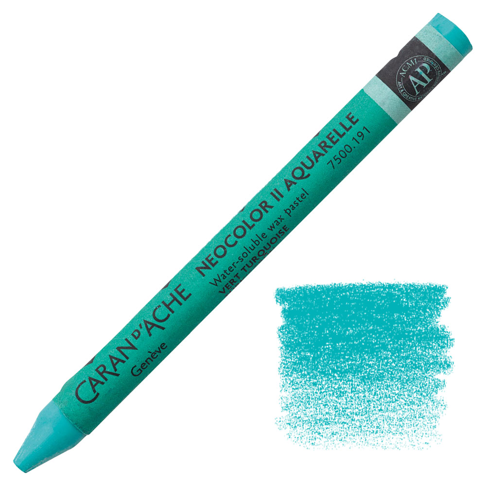 Caran d'Ache Neocolor II Water Soluble Wax Pastel Turquoise