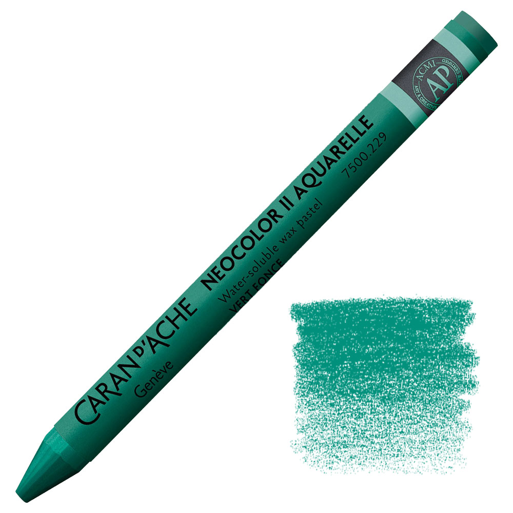 Caran d'Ache Neocolor II Water Soluble Wax Pastel Dark Green