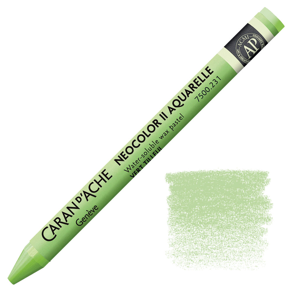 Caran d'Ache Neocolor II Water Soluble Wax Pastel Lime Green