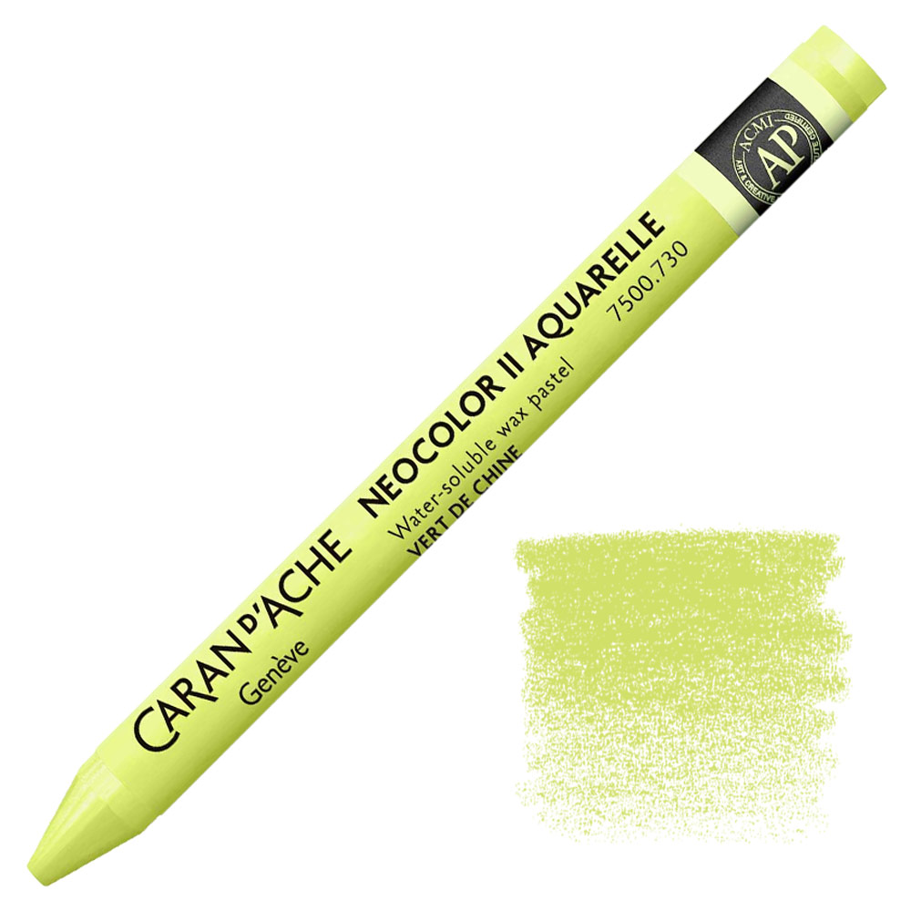 Caran d'Ache Neocolor II Water Soluble Wax Pastel Chinese Green