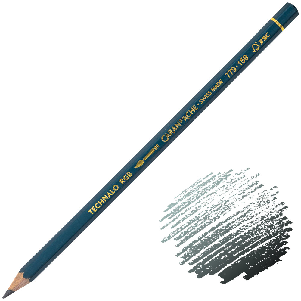 Caran d'Ache Technalo RGB Water-Soluble Graphite Pencil Blue