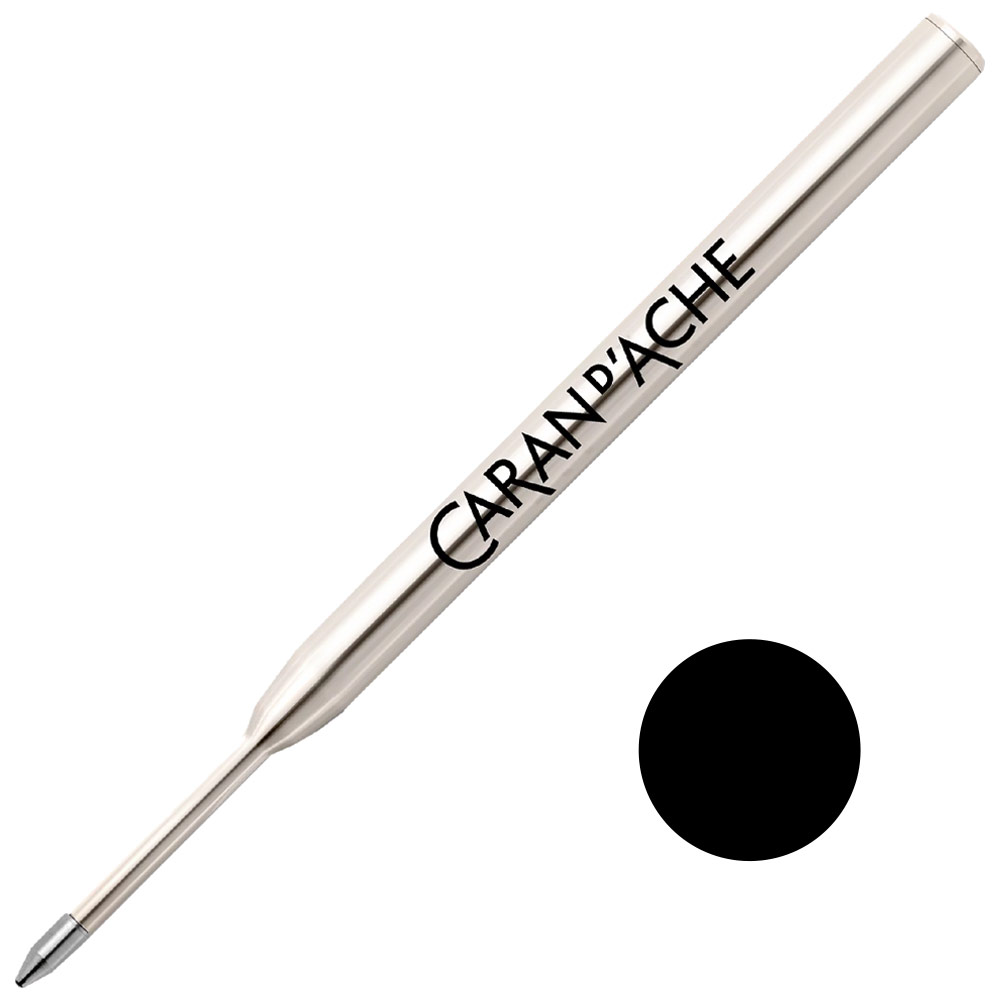 Caran d'Ache Goliath Ink Cartridge, steel point - Medium, Black