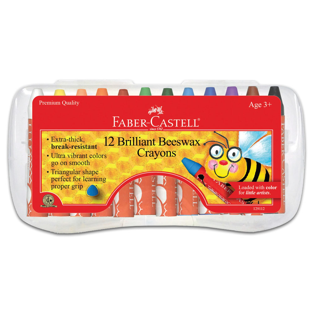 Faber-Castell Brilliant Beeswax Crayons 12 Set