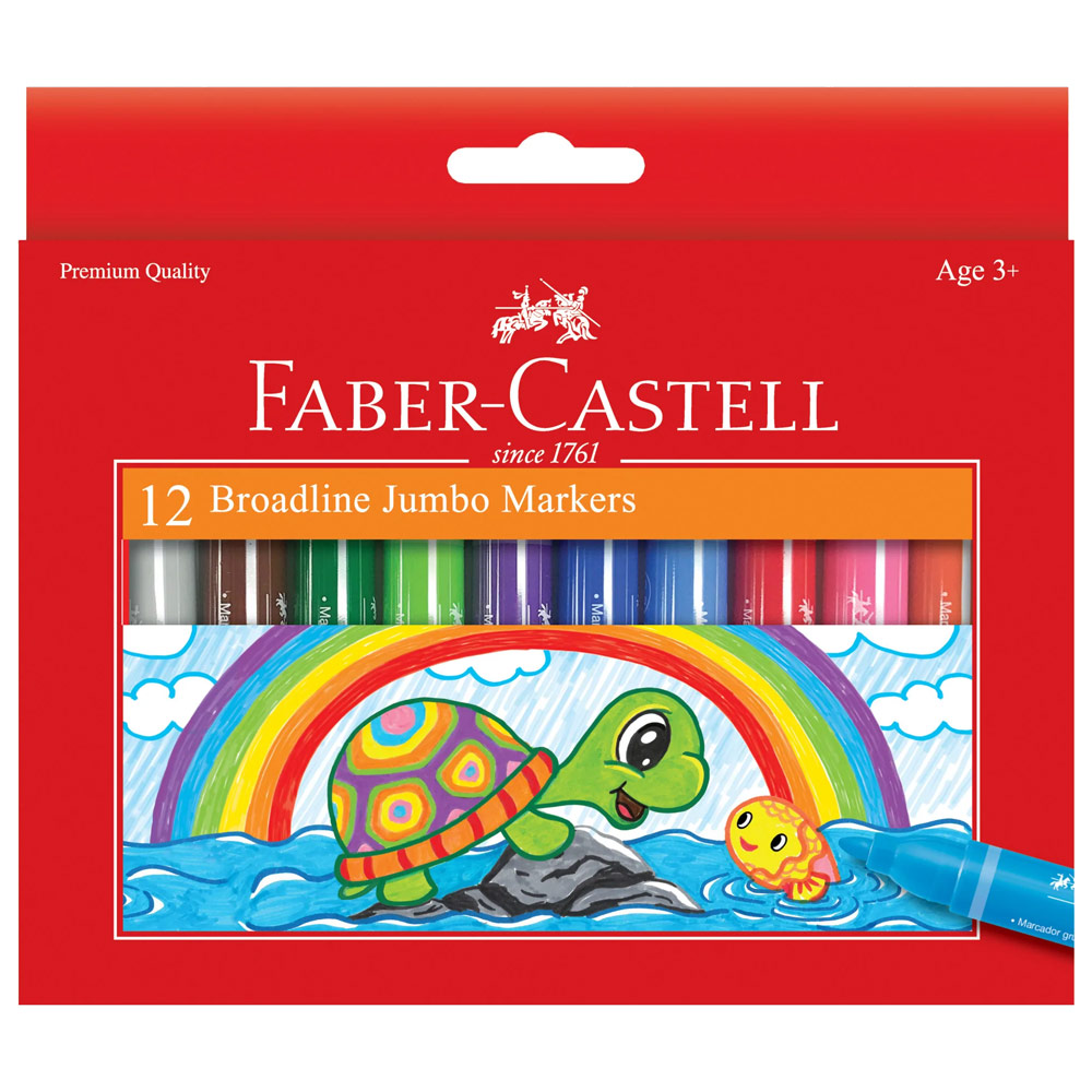 Faber-Castell Broadline Jumbo Markers 12 Set
