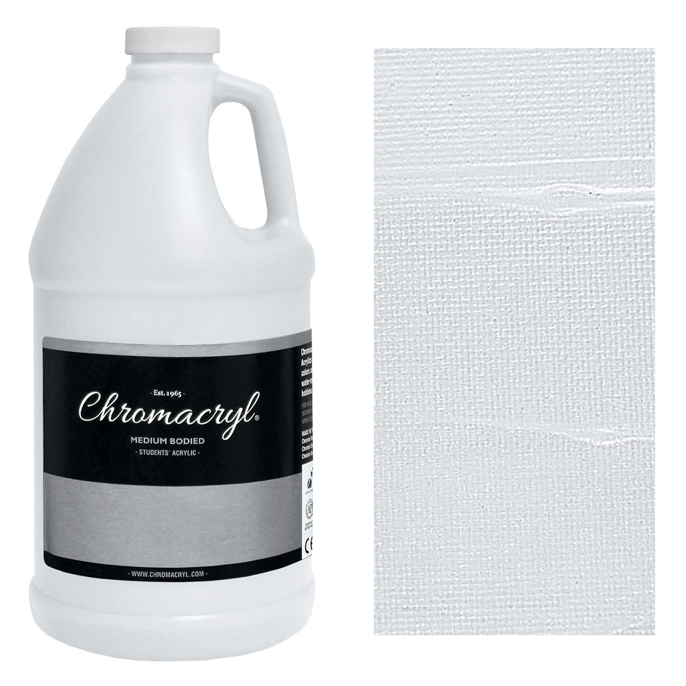 Chromacryl Students' Acrylic Paint 1/2 Gallon White