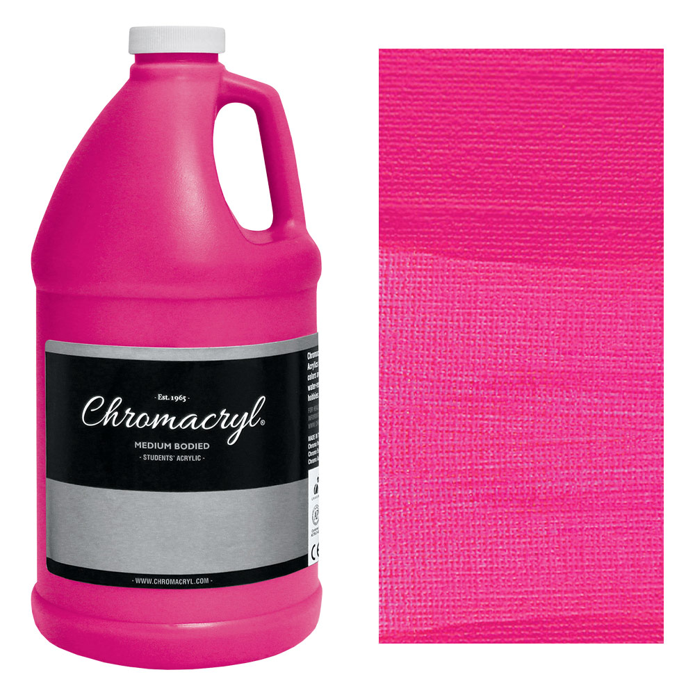 Chromacryl Students' Acrylic Paint 1/2 Gallon Magenta