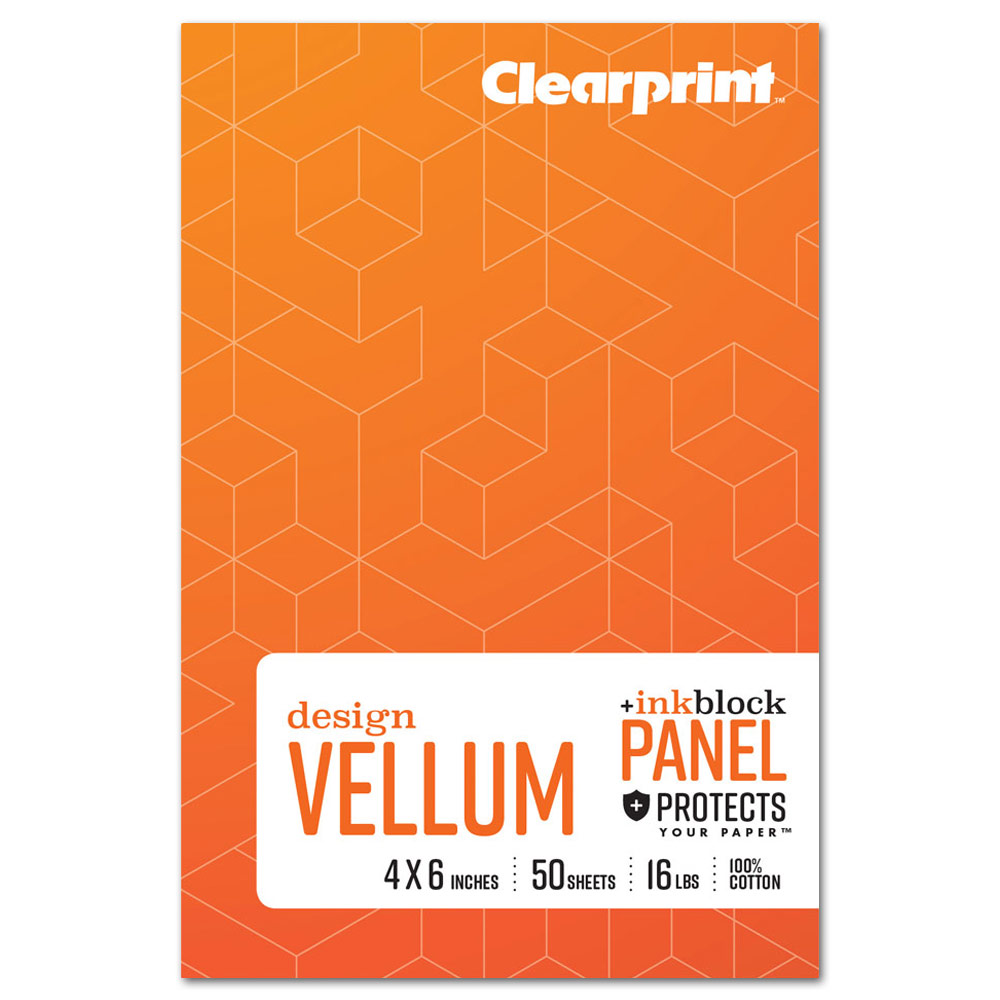 Clearprint Design Vellum 1000H Field Book 50 Sheets 4"x6"