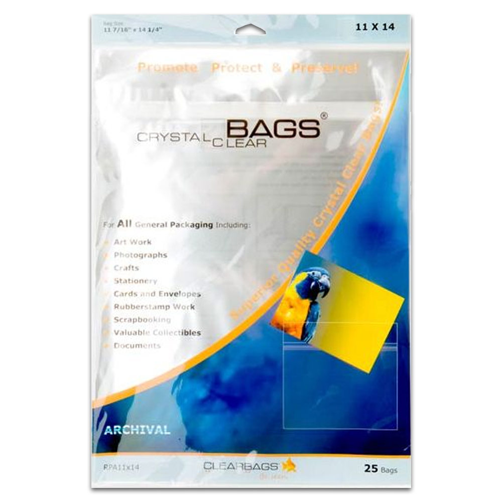Clear Bags 11x14 25 Pack