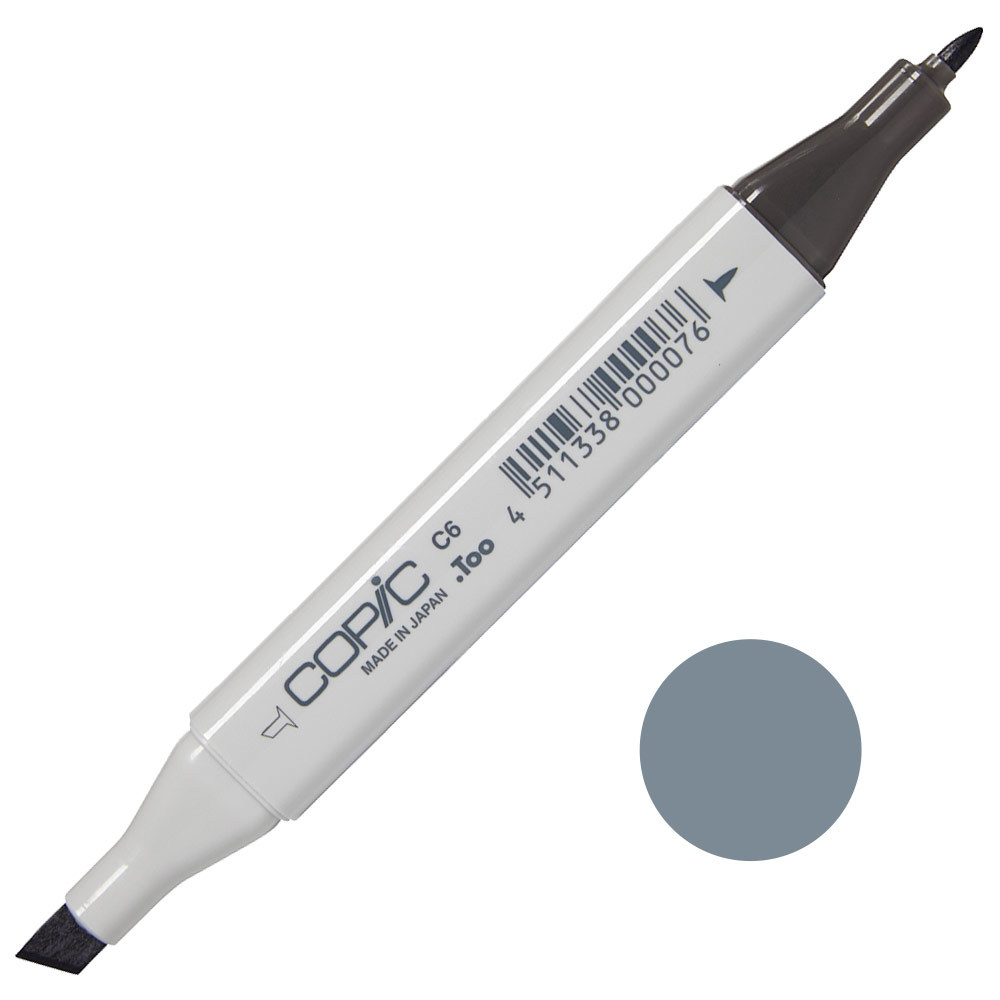 Copic Classic Alcohol Ink Marker C6 Cool Gray 6
