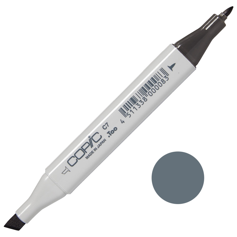 Copic Classic Alcohol Ink Marker C7 Cool Gray 7