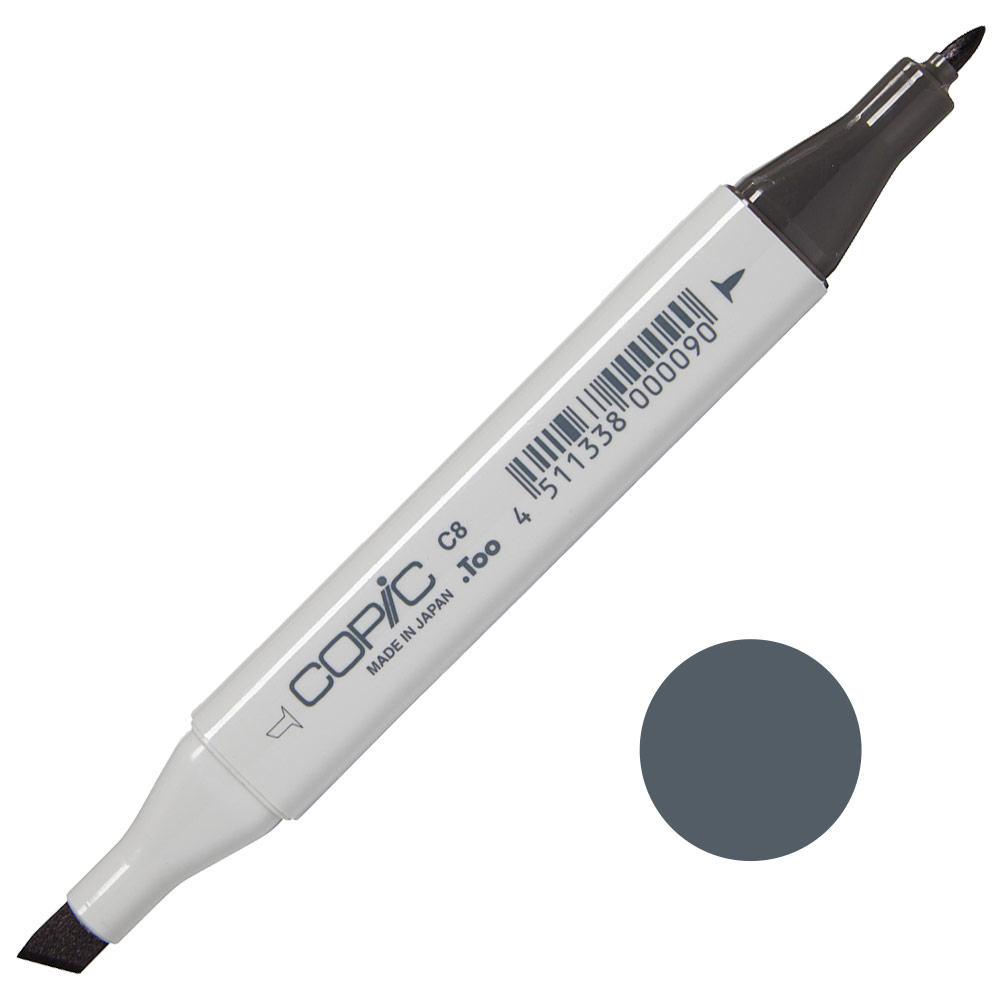 Copic Classic Alcohol Ink Marker C8 Cool Gray 8