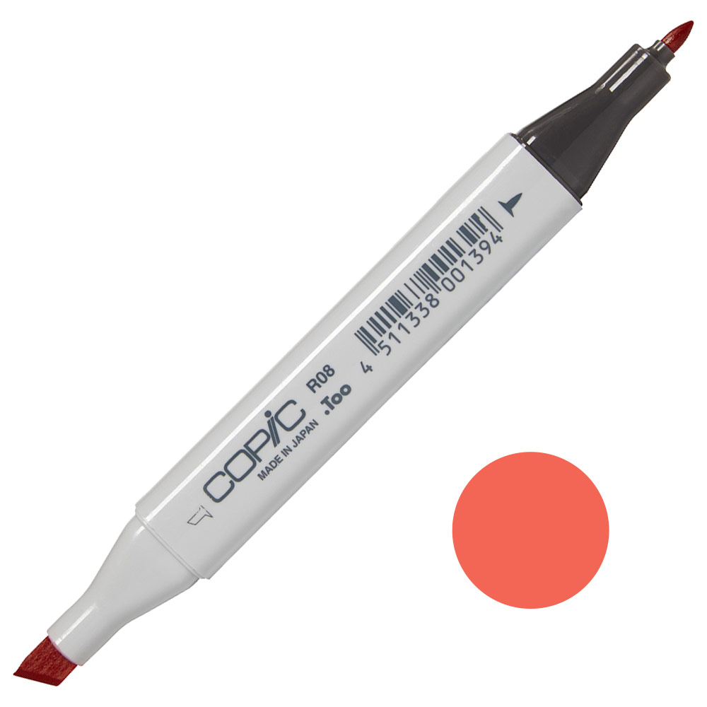 Copic Classic Alcohol Ink Marker R08 Vermilion