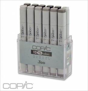 Copic Set 12 Set - Toner Grey