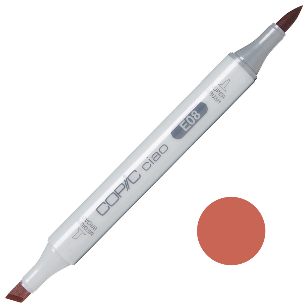 Copic Ciao Alcohol Ink Marker E08 Brown