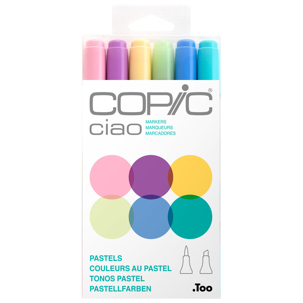 Copic Ciao Alcohol Ink Marker 6 Set Pastels