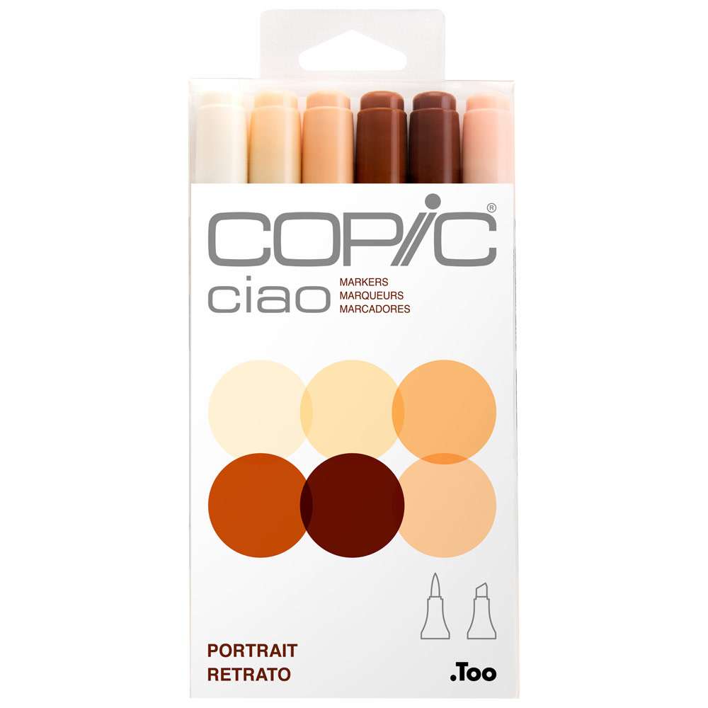 Copic Ciao Alcohol Ink Marker 6 Set Portrait