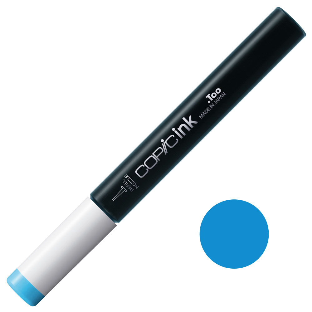Copic Alcohol Ink Refill 12ml Fluorescent Dull Blue Green FBG2
