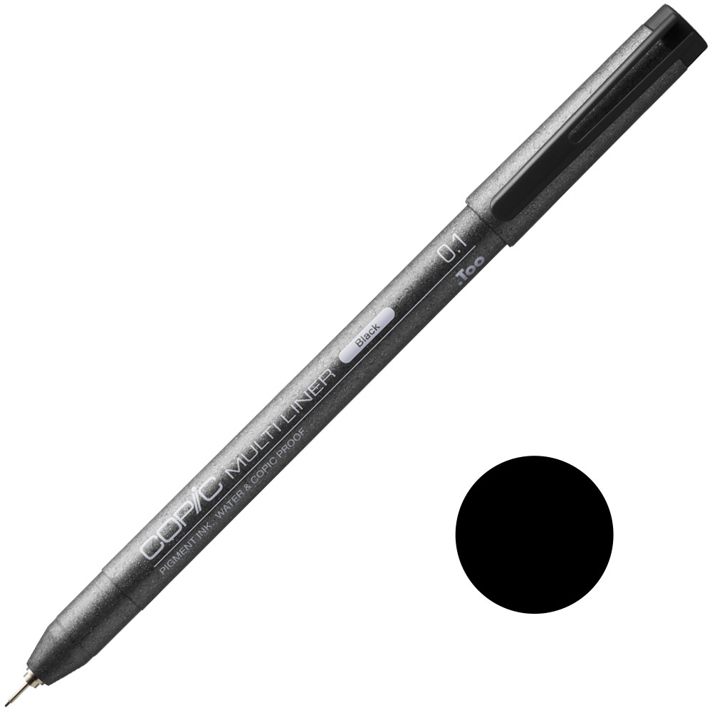 Copic Multiliner Pigment Ink Pen 0.1mm Black
