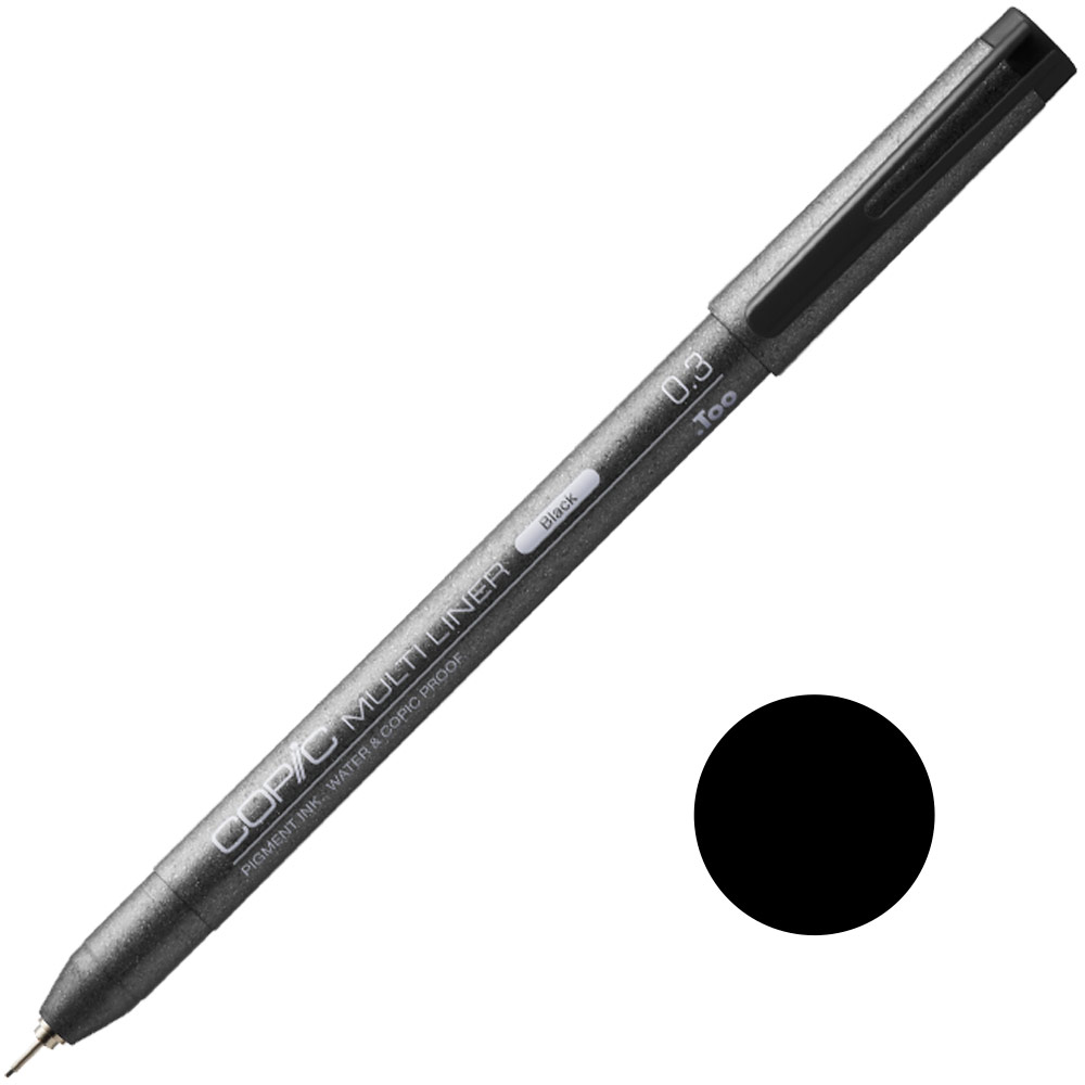 Copic Multiliner Pigment Ink Pen 0.3mm Black