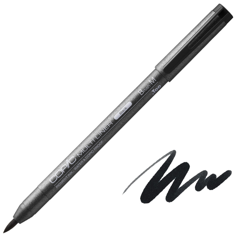 Copic Multiliner Pigment Ink Brush Pen BM Black