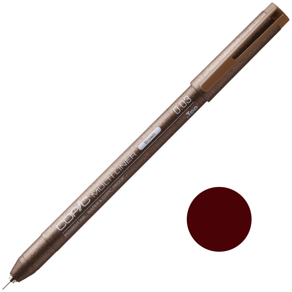 Copic Multiliner Pigment Ink Pen 0.03mm Brown