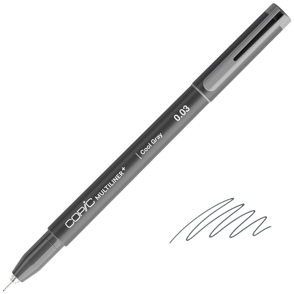 Copic Multiliner+ Plus Pigment Ink Pen 0.03mm Cool Gray