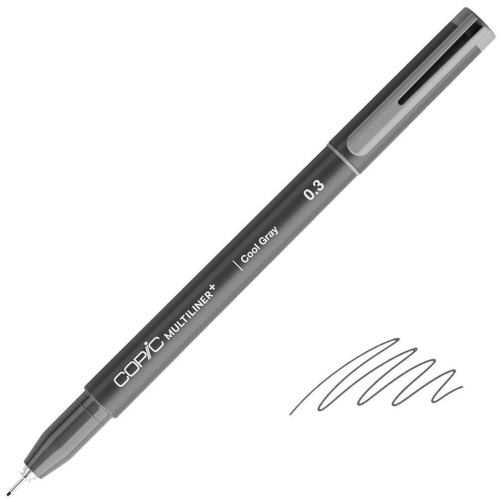 Copic Multiliner+ Plus Pigment Ink Pen 0.3mm Cool Gray