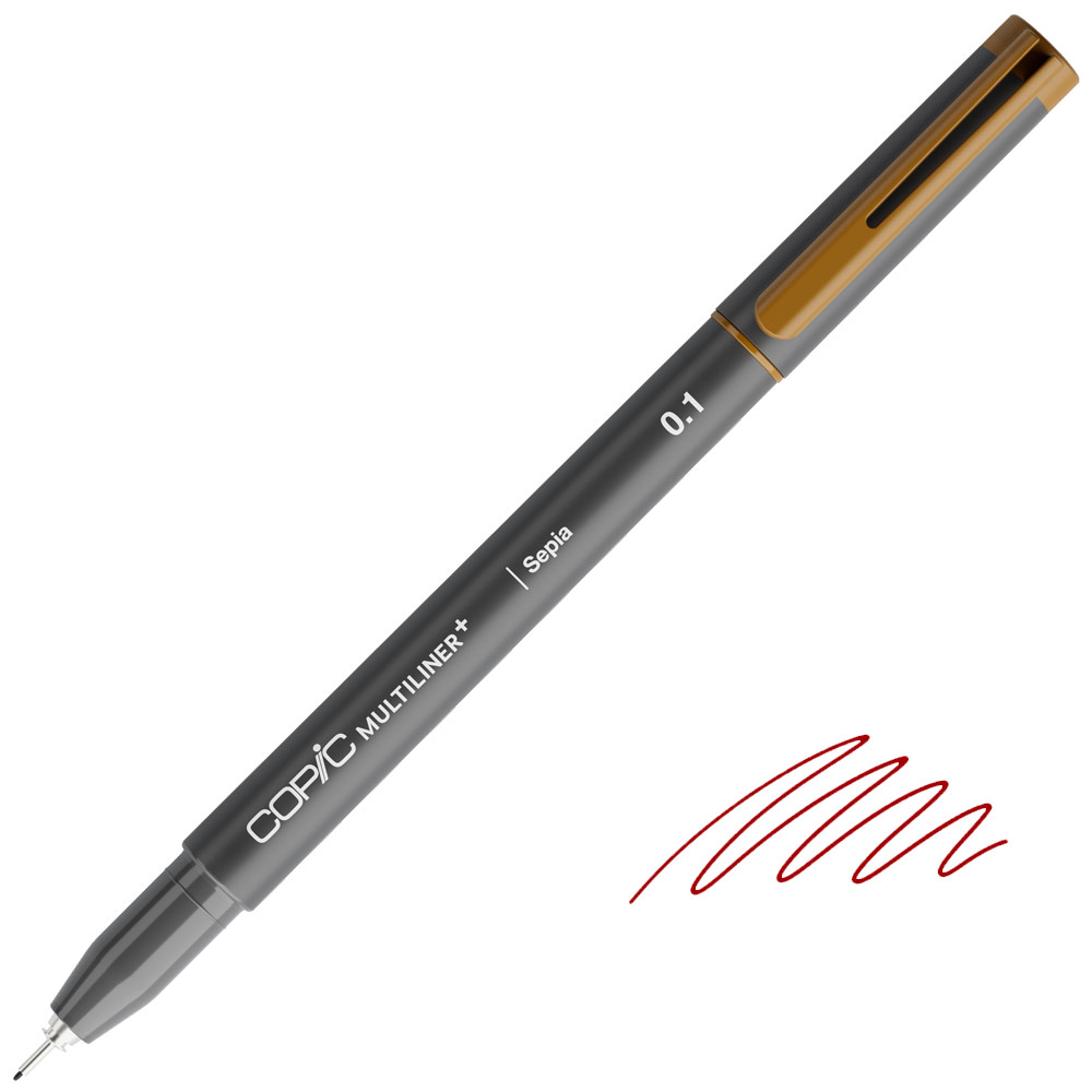 Copic Multiliner+ Plus Pigment Ink Pen 0.1mm Sepia