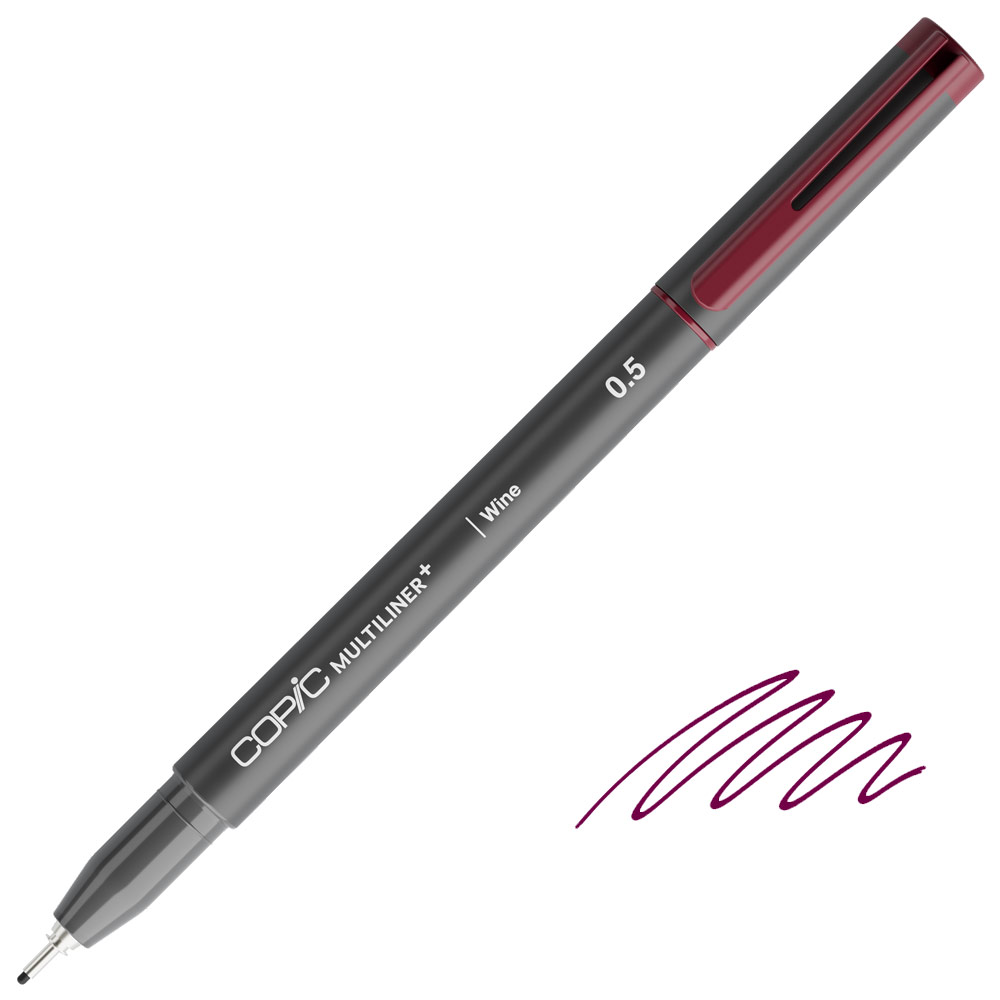 Copic Multiliner+ Plus Pigment Ink Pen 0.5mm Wine