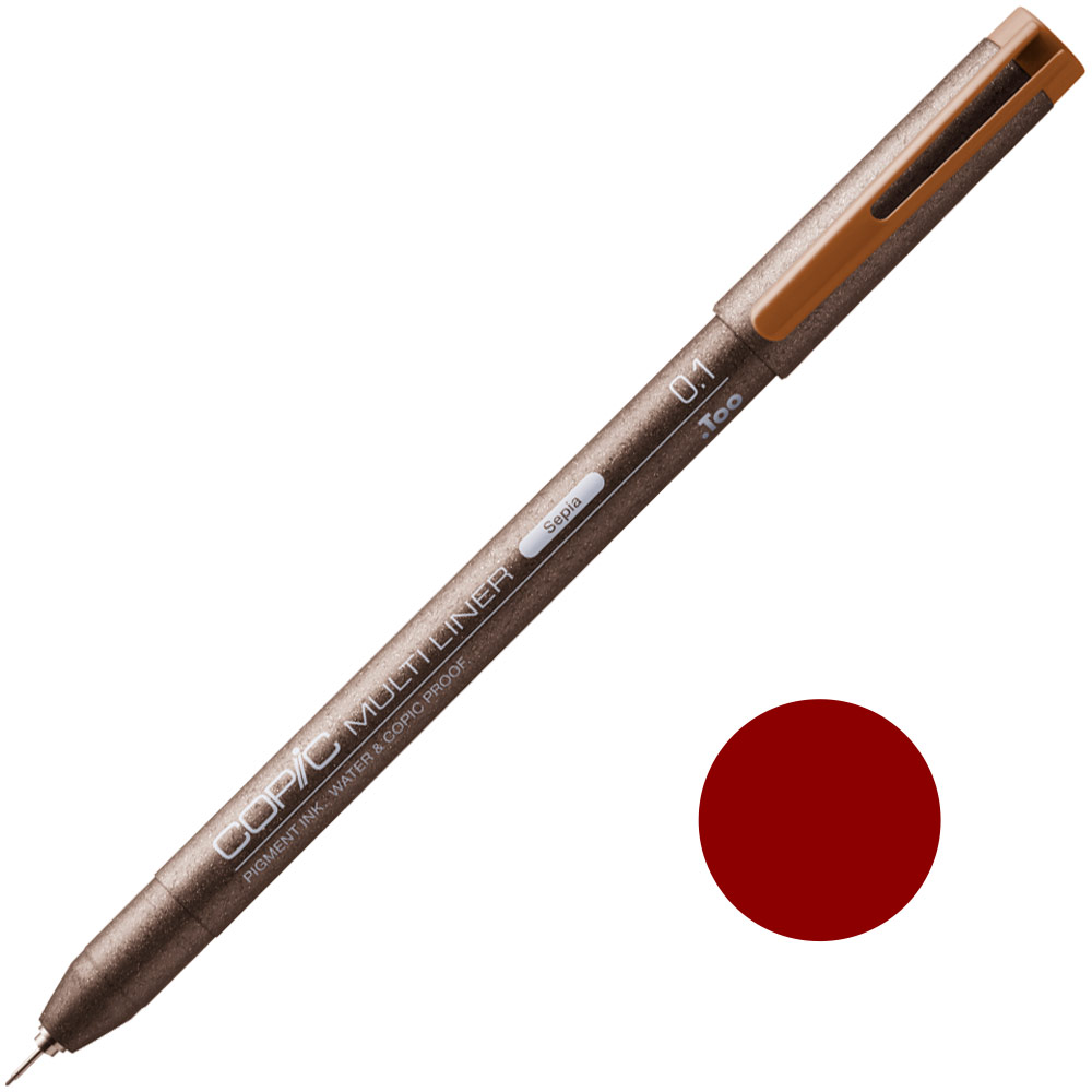 Copic Multiliner Pigment Ink Pen 0.1mm Sepia