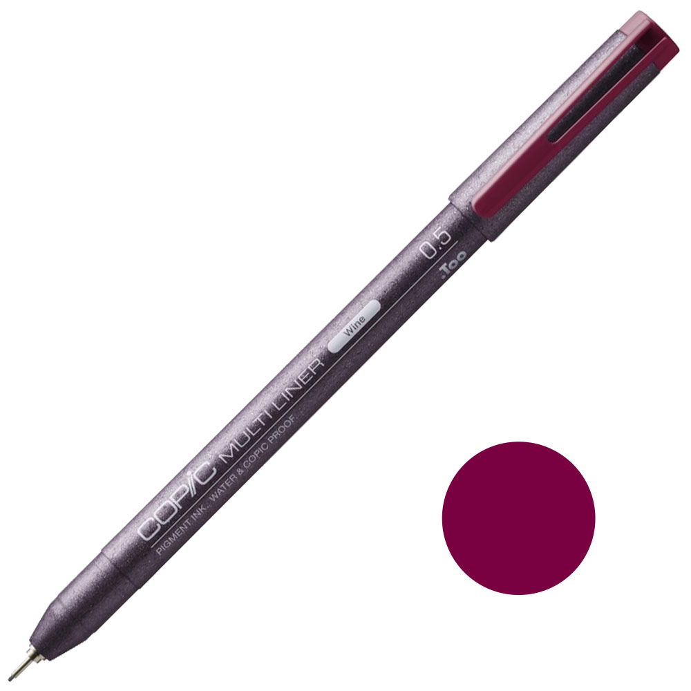 Copic Multiliner Pigment Ink Pen 0.5mm Wine